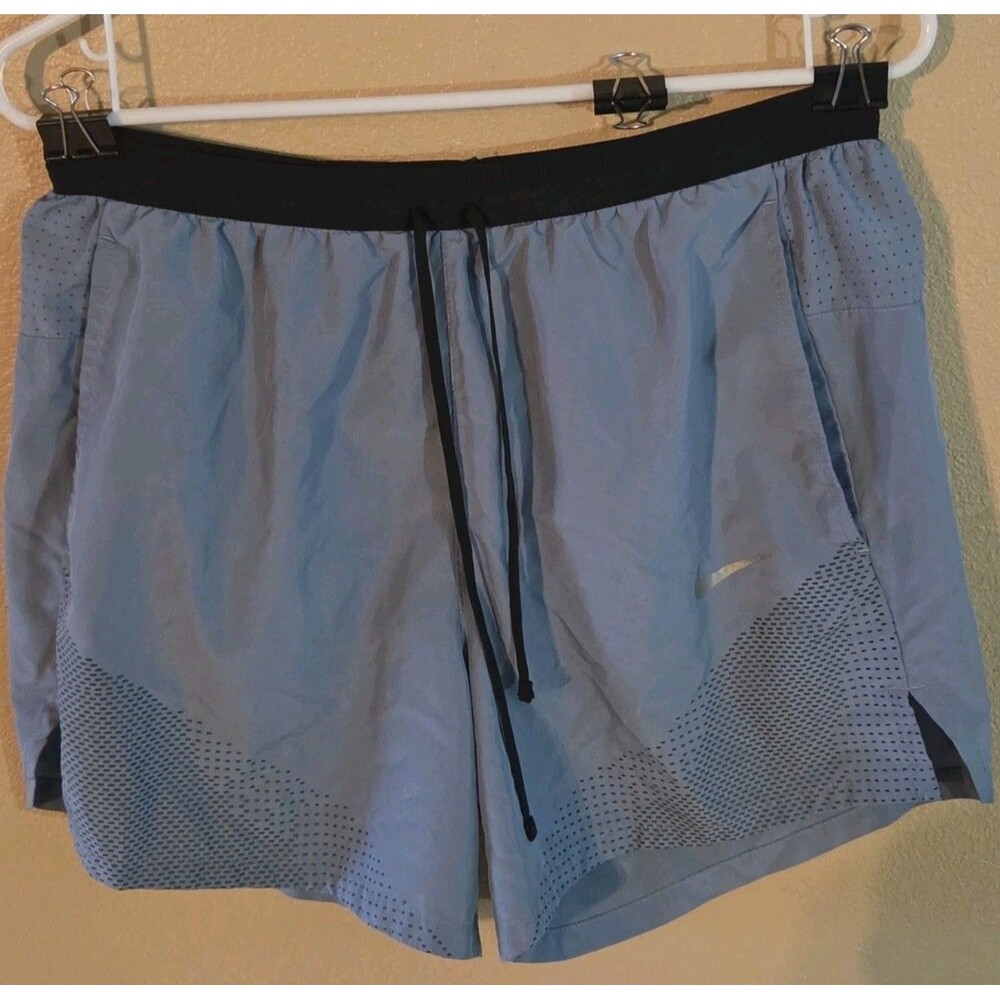 Nike Dri-FIT Stride Men's 5" Brief-Lined Running Shorts Blue Gray Size Medium
